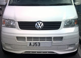 VW T5- Front splitter bumper lip spoiler valance add on, only for Prefacelift Transporter