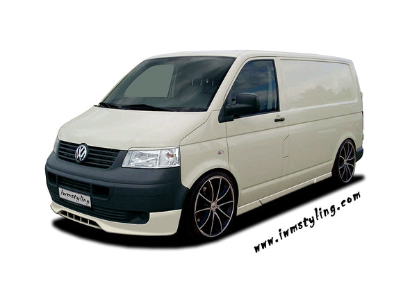 VW T5- Front splitter bumper lip spoiler valance add on, only for Prefacelift Transporter