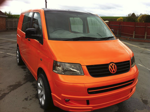 VW T5- Front splitter bumper lip spoiler valance add on (Sportline), only for Prefacelift Caravelle/Multivan/Sportline