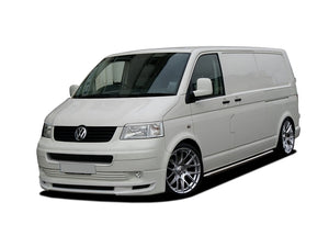 VW T5- Front splitter bumper lip spoiler valance add on (AB_T 2), only for Transporter Prefacelift