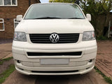 VW T5- Front splitter bumper lip spoiler valance add on (AB_T 2), only for Transporter Prefacelift