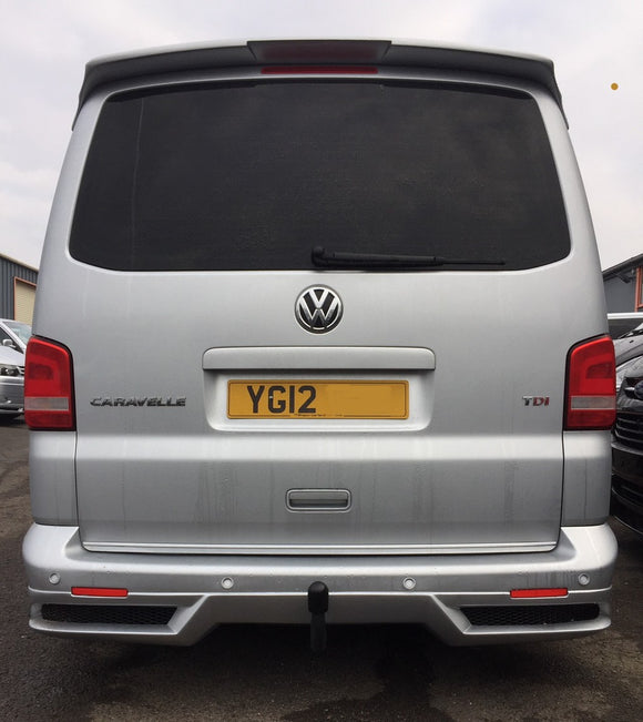 VW T5- Rear splitter bumper lip spoiler valance add on (Vandalizator), only for Facelift