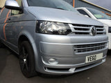 VW T5- Front splitter bumper lip spoiler valance add on (GERMAN STYLE), only for Facelift