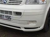 VW T5- Front splitter bumper lip spoiler valance add on (NEW GERMAN STYLE), only for Transporter Prefacelift