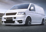 VW T5- Front splitter bumper lip spoiler valance add on (MAGNUS II), only for Transporter Prefacelift