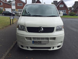 VW T5- Front splitter bumper lip spoiler valance add on (ASD), only for Transporter Prefacelift